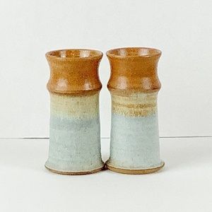 Vintage Otagiri 1970's Stoneware Vases Set of 2